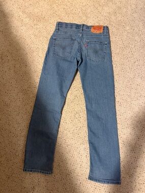 Levi's Straight-Leg Jeans in Medium Blue Denim